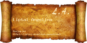 Liptai Angelina névjegykártya